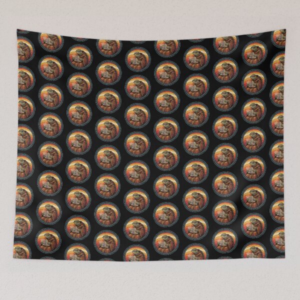 Item preview, Retro Medieval Scholar Sea Turtle Vintage Badge designed and sold by DuckOddity.