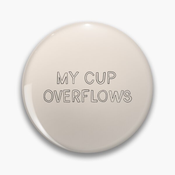 Item preview, My Cup Overflows: Minimalistic Christian Bible Study Decor designed and sold by oneofthesedayys.