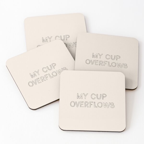 Item preview, My Cup Overflows: Minimalistic Christian Bible Study Decor designed and sold by oneofthesedayys.