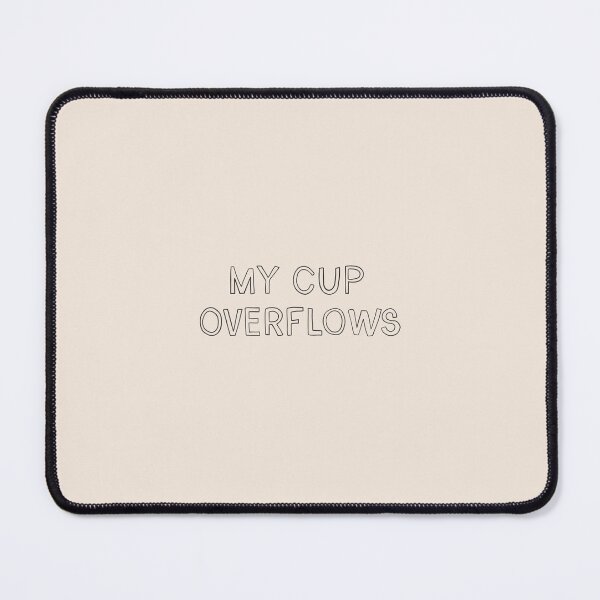 Item preview, My Cup Overflows: Minimalistic Christian Bible Study Decor designed and sold by oneofthesedayys.