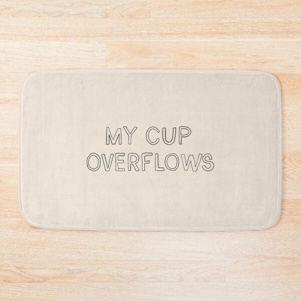 Item preview, My Cup Overflows: Minimalistic Christian Bible Study Decor designed and sold by oneofthesedayys.