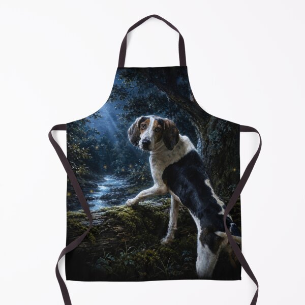 Item preview, The Moonlit Tracker - Real Rescue Coonhound Mix Painting designed and sold by RescueHeart10.