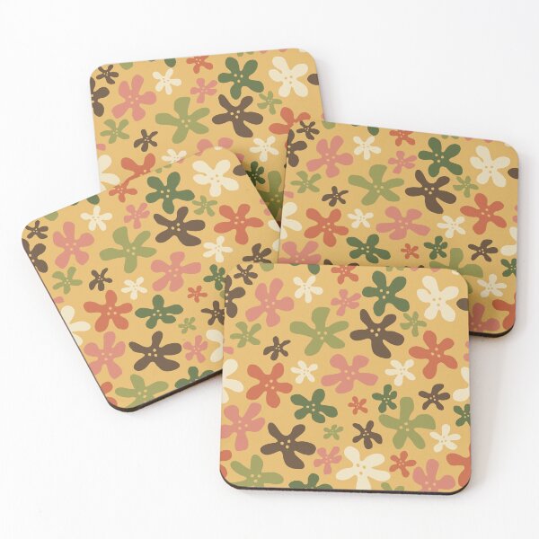 Item preview, Trippy Retro Flowers Yellow, green, and pink designed and sold by jehb.creative.