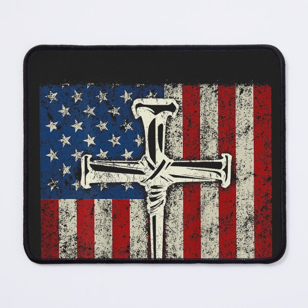 Item preview, American US Flag Cross Christian Religious designed and sold by CriseldaBruning.