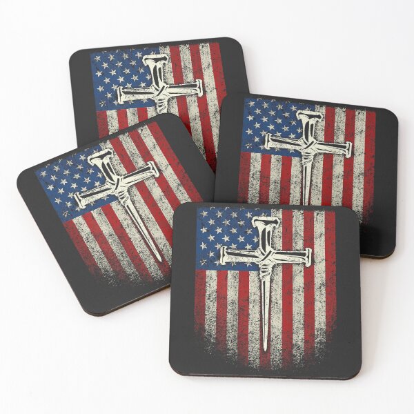 Item preview, American US Flag Cross Christian Religious designed and sold by CriseldaBruning.