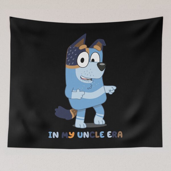 Item preview, In My Uncle Era Blue Dog Cartoon  designed and sold by TijanaARTSt88.