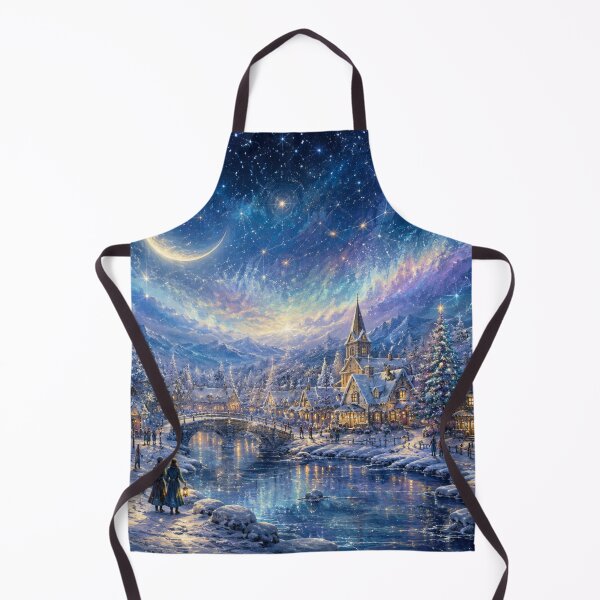 Item preview, Celestial Christmas Village | Snowy Winter Wonderland Art designed and sold by GSizzle1.