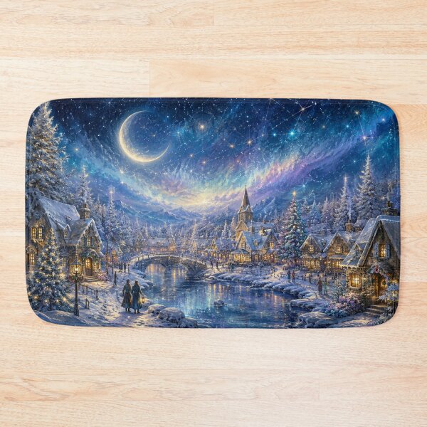 Item preview, Celestial Christmas Village | Snowy Winter Wonderland Art designed and sold by GSizzle1.