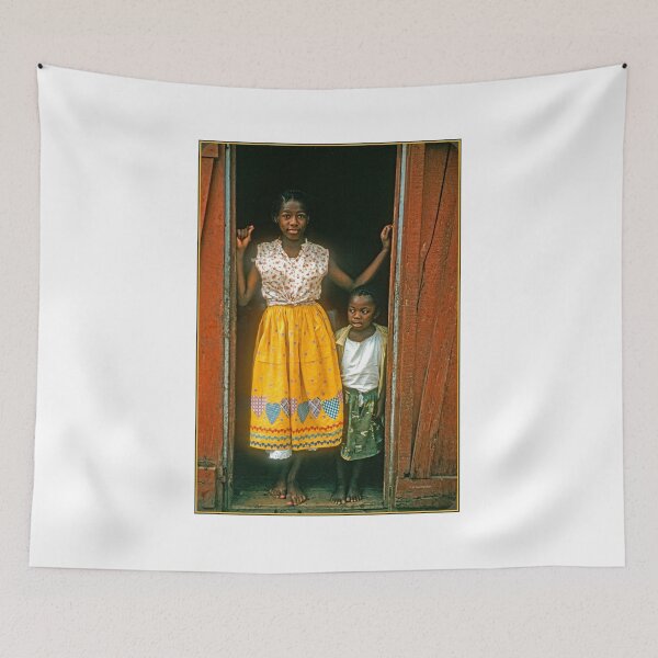 Item preview, St. Croix, Virgin Islands, 1960, Children in an Old Clapboard House Doorway  designed and sold by AMacGPhilly.