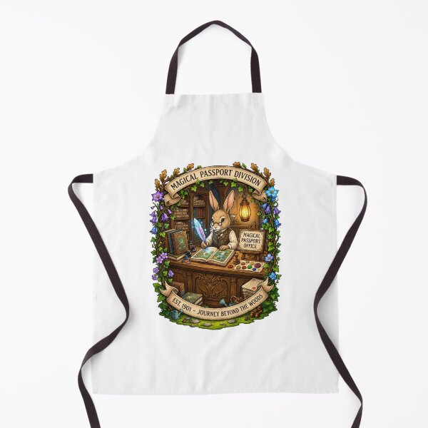 Item preview, Magical Passport Division | Fantasy Passport Office | Enchanted Travel Bureau | Storybook Woodland Adventure | Cozy Fantasy Rabbit Clerk | Whimsical Journey designed and sold by MrDev.
