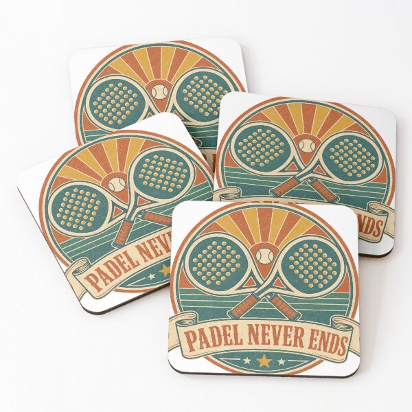 Item preview, Padel Never Ends Retro Infinity Badge designed and sold by BoosterShop.