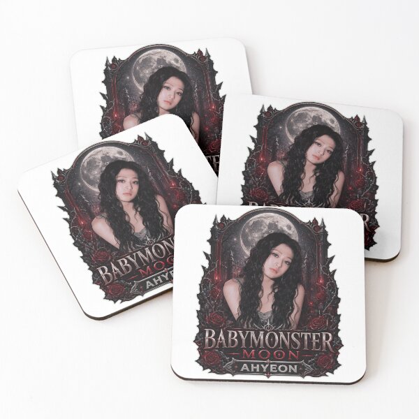 Item preview, BABYMONSTER Ahyeon Vampire Ace Blood Moon Artwork designed and sold by Valereekmerch.