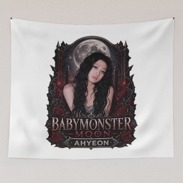 Item preview, BABYMONSTER Ahyeon Vampire Ace Blood Moon Artwork designed and sold by Valereekmerch.