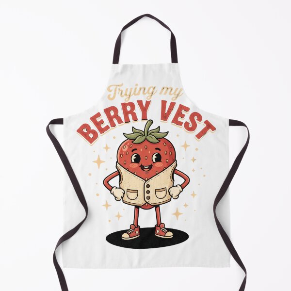 Item preview, Trying My Berry Vest Funny Strawberry Pun designed and sold by TMS-Studio.