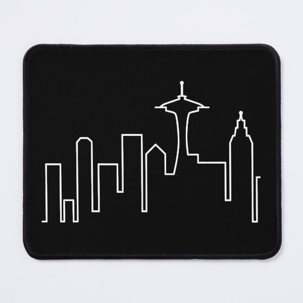 Item preview, Seattle Skyline designed and sold by NoThoughtsCat.