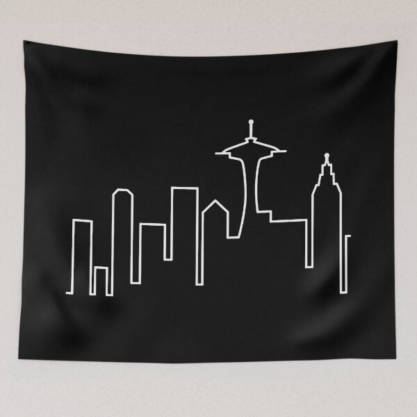 Item preview, Seattle Skyline designed and sold by NoThoughtsCat.