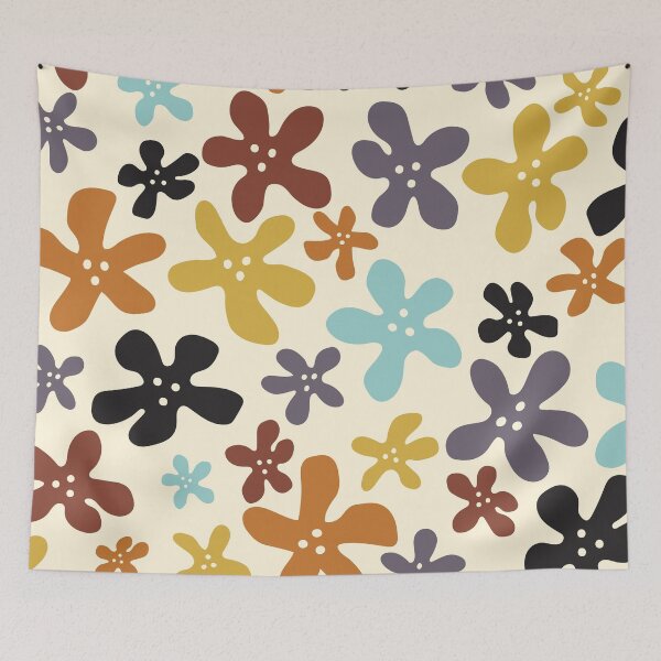 Item preview, Trippy Retro Flowers Burnt designed and sold by jehb.creative.