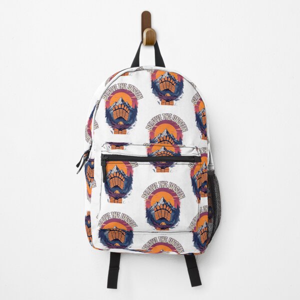 Item preview, Believe The Unseen Bigfoot Footprint Mountain Sunset Camping designed and sold by BellabdO.