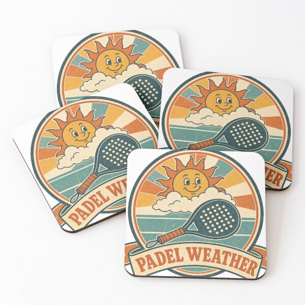 Artikelvorschau, Padel Weather Retro Sonnenschein Emblem entworfen und verkauft von BoosterShop.