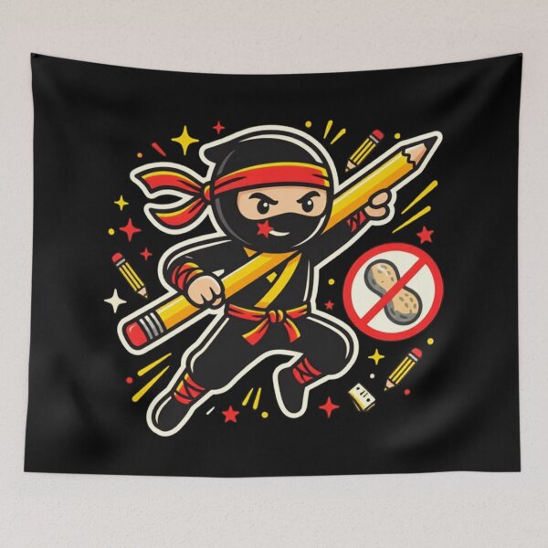 Item preview, Nut Free Ninja Peanut Allergy Back to School designed and sold by ilhamharon530.