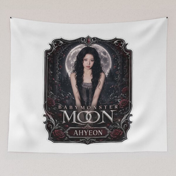 Item preview, Majestic Ahyeon BABYMONSTER Vampire Moon Graphic Design designed and sold by Valereekmerch.