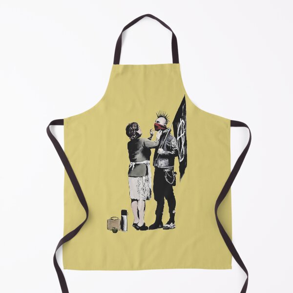 Item preview, Banksy graffiti mom and punk designed and sold by NoThoughtsCat.