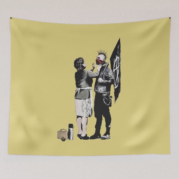 Artikelvorschau, Banksy, Graffiti-Mama und Punk entworfen und verkauft von NoThoughtsCat.