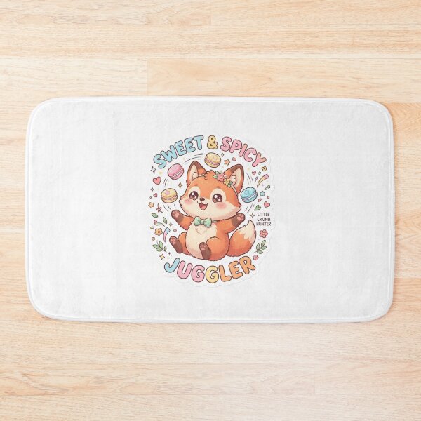 Item preview, Cute Kawaii Sweet & Spicy Juggler Fox Sticker | Anime Style Little Crumb Hunter Chibi Art | Macaron Sticker designed and sold by Chipkooo.