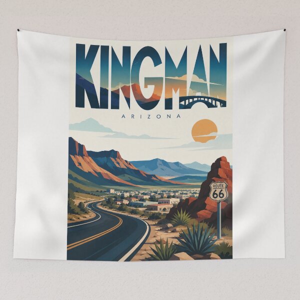 Item preview, Kingman Arizona Route 66 Desert Highway Through Mohave County designed and sold by Places On Earth.