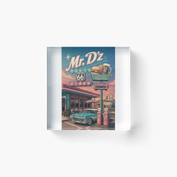 Item preview, Mr D'z Route 66 Diner Kingman Arizona Roadside Classic designed and sold by Places On Earth.