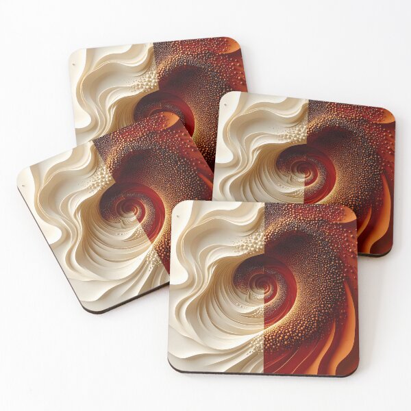 Item preview, Swirling Waves in Contrasting Colors designed and sold by Vicky Brago-Mitchell®.
