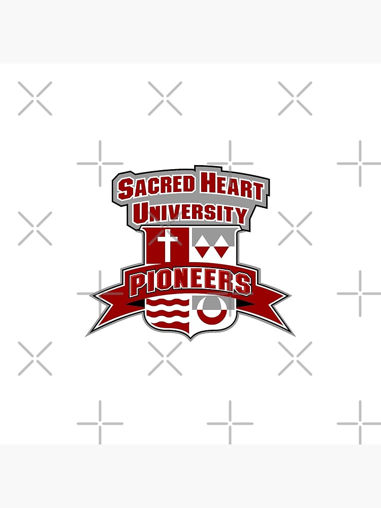"Sacred Heart University Emblem Logo" Throw Pillow by jillhenriques