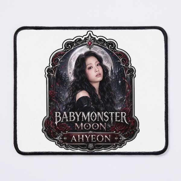 Item preview, BABYMONSTER Ahyeon Dark Crimson Moon Gothic Fanmade Merch designed and sold by Valereekmerch.