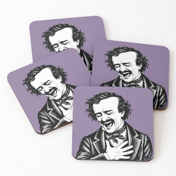 Item preview, Edgar Allan Poe Laughing Hysterically designed and sold by tinydumbempire.