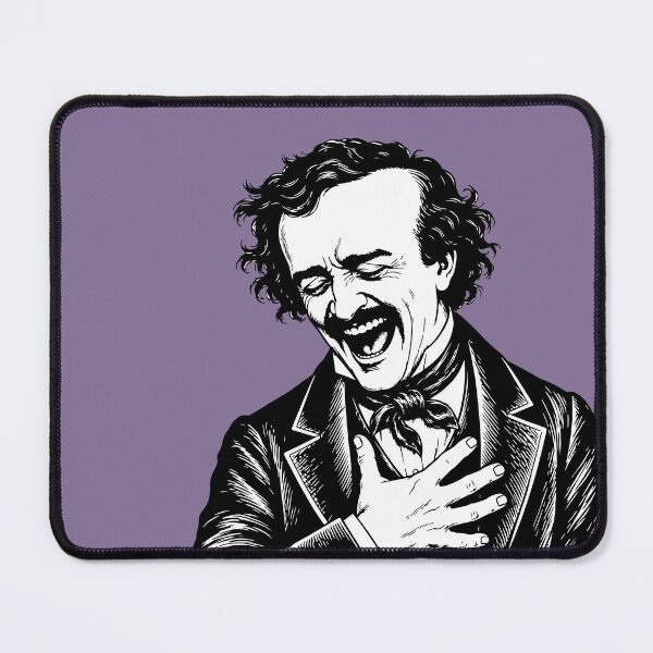 Item preview, Edgar Allan Poe Laughing Hysterically designed and sold by tinydumbempire.