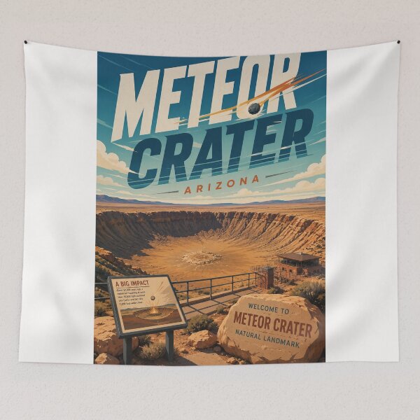 Item preview, Meteor Crater Arizona National Natural Landmark Near Winslow designed and sold by Places On Earth.