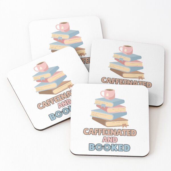 Item preview, Caffeinated and Booked , Book Lover Coffee Reading  designed and sold by BellabdO.