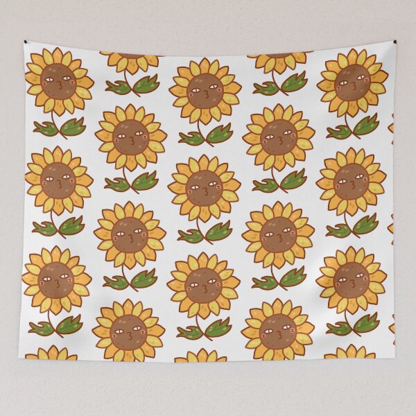 Item preview, Haley The Sunflower Cute Kawaii Blossom Garden Art designed and sold by krowsunna.