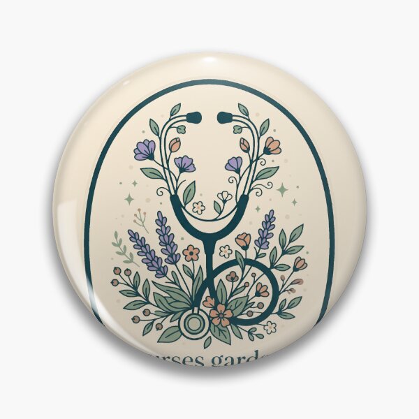 Item preview, Nurses Garden Retro Floral Stethoscope Nurse Gift Design designed and sold by Dantin.