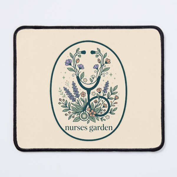 Item preview, Nurses Garden Retro Floral Stethoscope Nurse Gift Design designed and sold by Dantin.