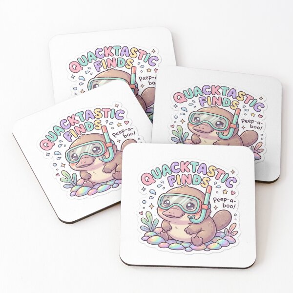 Item preview, Cute Kawaii Quacktastic Finds Platypus Sticker | Anime Style Peep-a-boo Snorkeling Chibi Art | Summer Sticker designed and sold by Chipkooo.