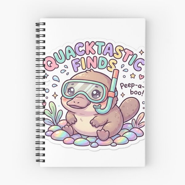 Item preview, Cute Kawaii Quacktastic Finds Platypus Sticker | Anime Style Peep-a-boo Snorkeling Chibi Art | Summer Sticker designed and sold by Chipkooo.