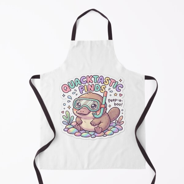 Item preview, Cute Kawaii Quacktastic Finds Platypus Sticker | Anime Style Peep-a-boo Snorkeling Chibi Art | Summer Sticker designed and sold by Chipkooo.