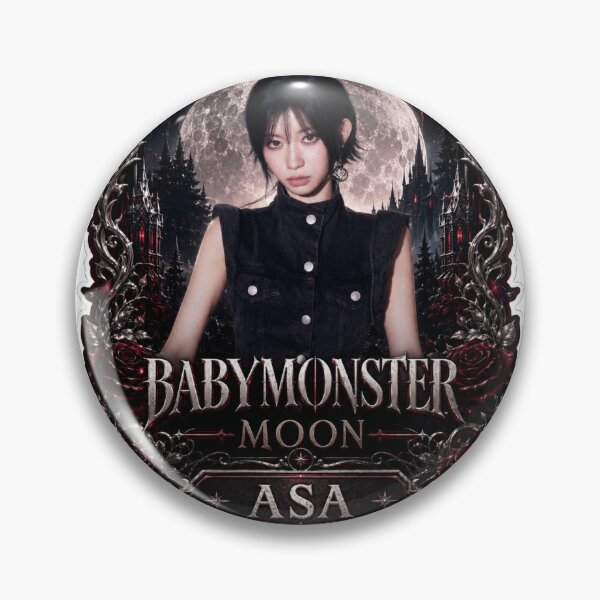 Item preview, BABYMONSTER Asa Vampire Rap Queen Blood Moon Fan Art designed and sold by Valereekmerch.