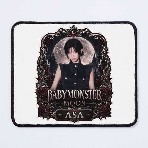 Item preview, BABYMONSTER Asa Vampire Rap Queen Blood Moon Fan Art designed and sold by Valereekmerch.