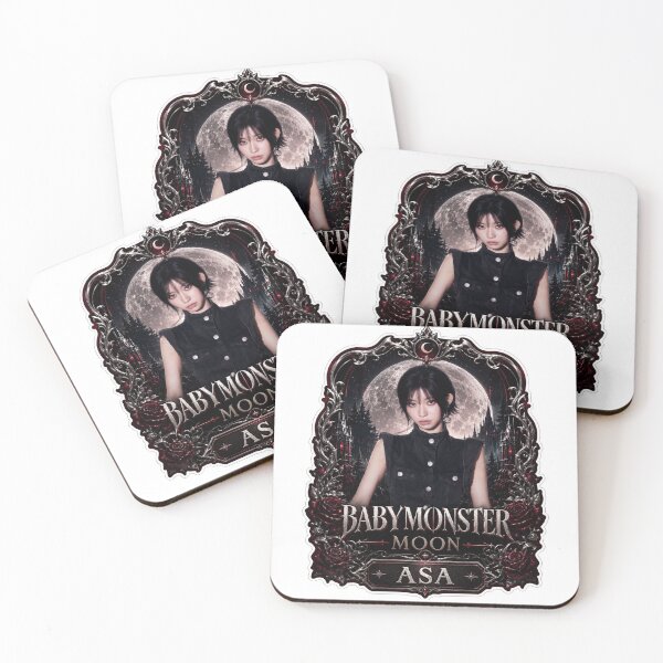 Item preview, BABYMONSTER Asa Vampire Rap Queen Blood Moon Fan Art designed and sold by Valereekmerch.