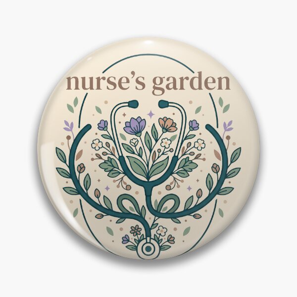 Artikelvorschau, Vintage-Stethoskop mit botanischem Motiv „Nurses Garden“ – Geschenkidee für Krankenschwestern entworfen und verkauft von Dantin.