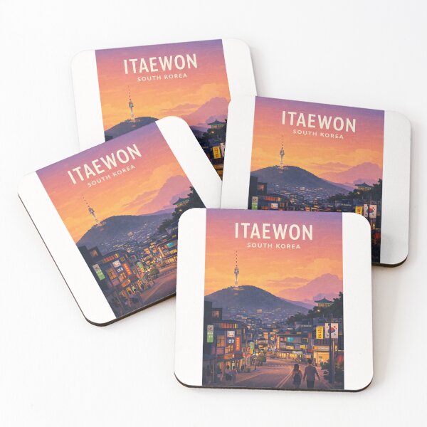 Item preview, Itaewon Seoul South Korea Namsan Tower Evening Skyline designed and sold by Places On Earth.