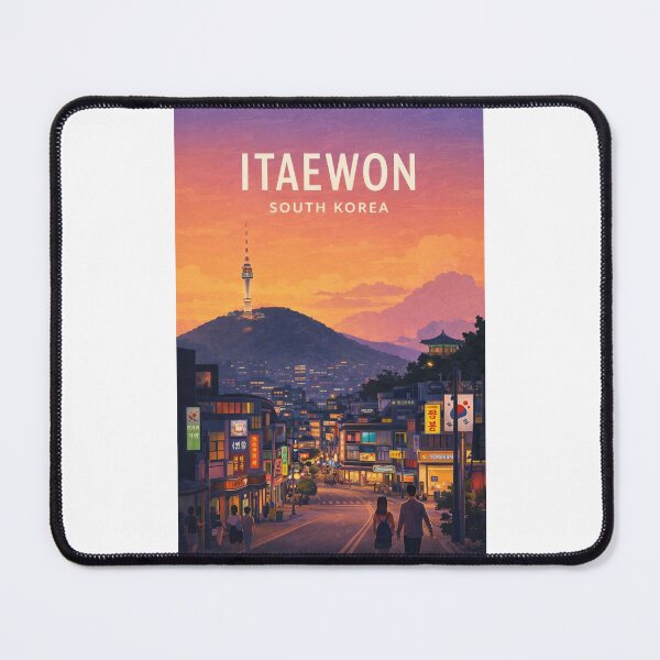 Item preview, Itaewon Seoul South Korea Namsan Tower Evening Skyline designed and sold by Places On Earth.