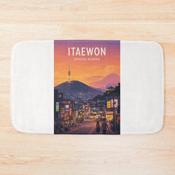 Item preview, Itaewon Seoul South Korea Namsan Tower Evening Skyline designed and sold by Places On Earth.